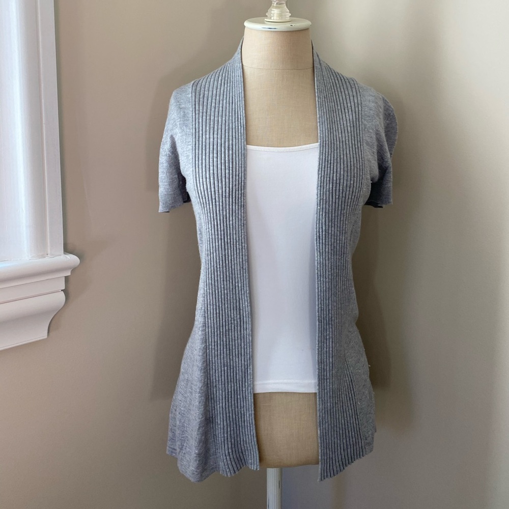 Gray cardigan